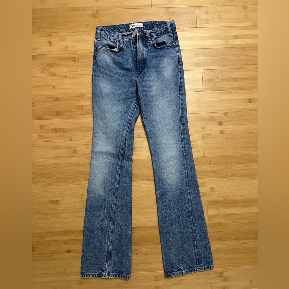 Zara Vintage Blue Flare Women's Jeans